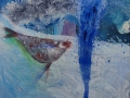 Agua. 2015. Acrílico,óleo sobre tela. 55 x 46 cm